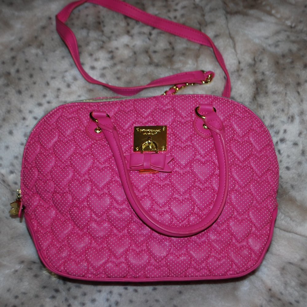 ***SALE*** - PRICE REDUCED - Betsey Johnson Pink Puffed Heart Purse
